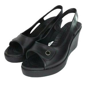 Crocs Havana Wedge Sling Backs Size 9